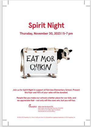 Chik fil a flyer